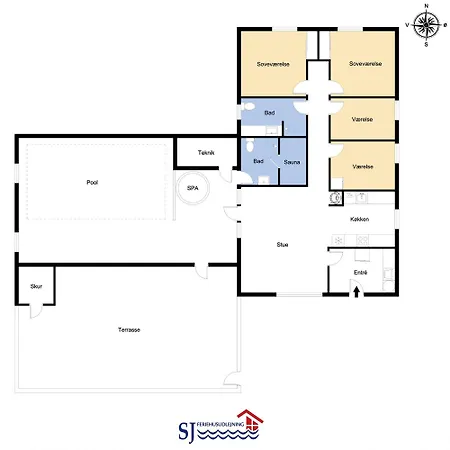 Thatched House With And Pool By The Sea - Sj67 Holiday home